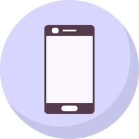 Mobile phone Flat Bubble Icon vector