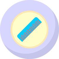 Ruler Flat Bubble Icon vector