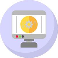 Process Flat Bubble Icon vector