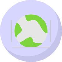 Global Flat Bubble Icon vector