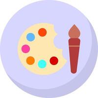 Paint Flat Bubble Icon vector