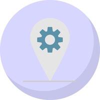 Localization Flat Bubble Icon vector