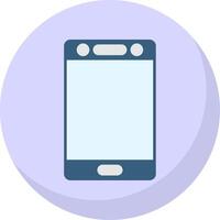 Mobile Flat Bubble Icon vector