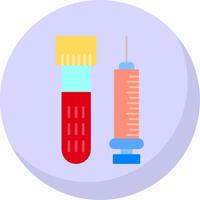 Injection Flat Bubble Icon vector