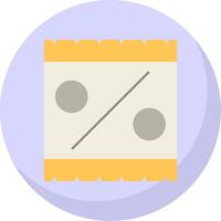 Invoice Flat Bubble Icon vector