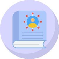 Book Flat Bubble Icon vector