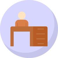 Avatar Flat Bubble Icon vector