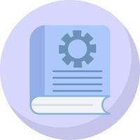 Book Flat Bubble Icon vector