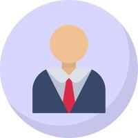 Manager Flat Bubble Icon vector