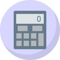 calculadora plano burbuja icono vector