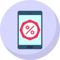 Discount Flat Bubble Icon vector