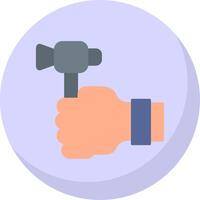 Labour Day Flat Bubble Icon vector