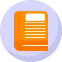 Book Flat Bubble Icon vector