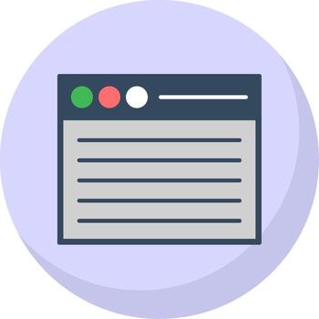 web plano burbuja icono vector