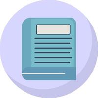 Book Flat Bubble Icon vector