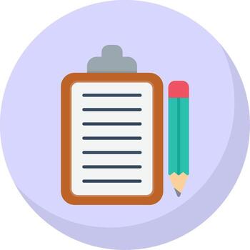 Note Flat Bubble Icon vector
