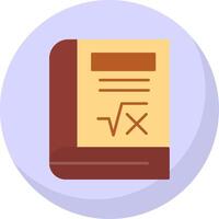 Book Flat Bubble Icon vector