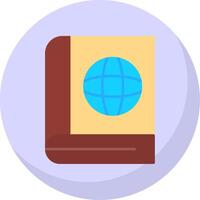 Encyclopedia Flat Bubble Icon vector