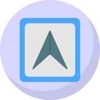 Cursor Flat Bubble Icon vector