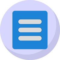 Menu Flat Bubble Icon vector