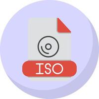 Iso Flat Bubble Icon vector