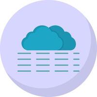 fog Flat Bubble Icon vector