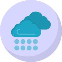 nube plano burbuja icono vector