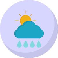Morning,Rain Flat Bubble Icon vector