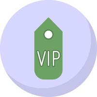 Vip pass Flat Bubble Icon vector