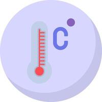 Celsius Flat Bubble Icon vector