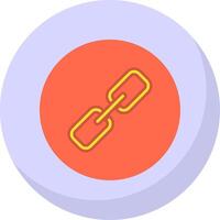 Link Flat Bubble Icon vector