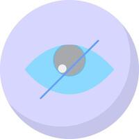Hide Flat Bubble Icon vector