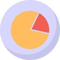 Pie Chart Flat Bubble Icon vector