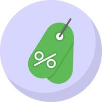 Tag Flat Bubble Icon vector