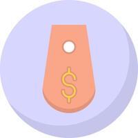 Tag Flat Bubble Icon vector