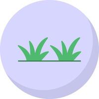 Grass Flat Bubble Icon vector