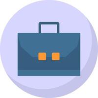 Briefcase Flat Bubble Icon vector