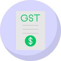 Gst Flat Bubble Icon vector