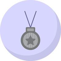 Medal Flat Bubble Icon vector