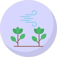 Photosynthesis Flat Bubble Icon vector