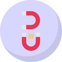 Magnet Flat Bubble Icon vector