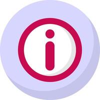 Information Flat Bubble Icon vector