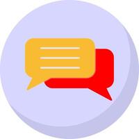 Chat Flat Bubble Icon vector