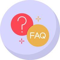 Question Flat Bubble Icon vector