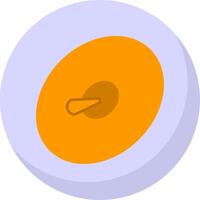 Cymbals Flat Bubble Icon vector