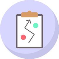 Strategy Flat Bubble Icon vector