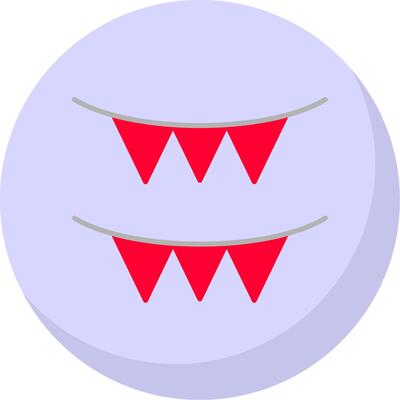 Garland Flat Bubble Icon