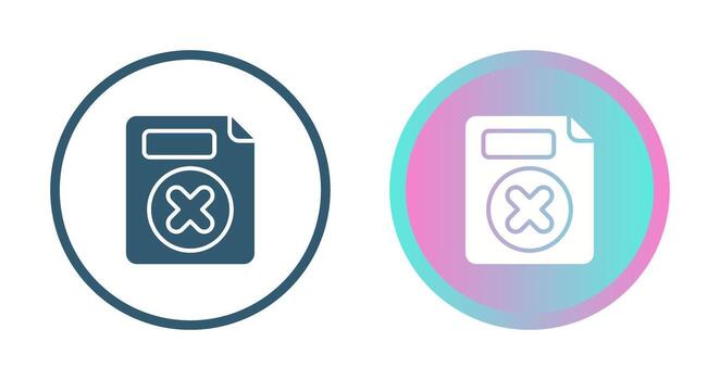 Eliminar botón vector icono