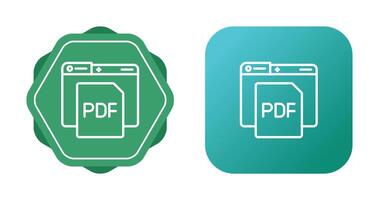 icono de vector de pdf