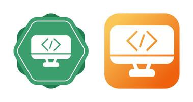 icono de vector de codificación